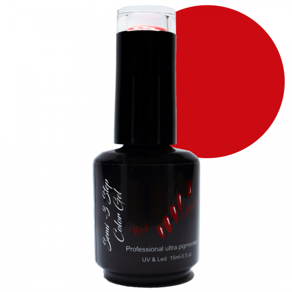 Oja semipermanenta ROSU CARDINAL Ultra Pigmentata HotNails 15 ml