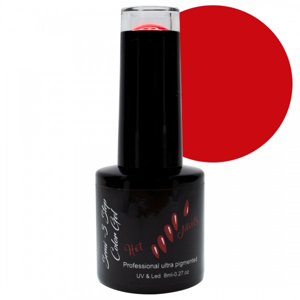 Oja semipermanenta ROSU CARDINAL Ultra Pigmentata HotNails 8 ml Oja semipermanenta ROSU CARDINAL Ultra Pigmentata HotNails 8 ml