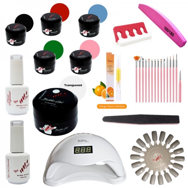 Kit unghii gel HotNails HN1031 Kit unghii gel HotNails HN1031