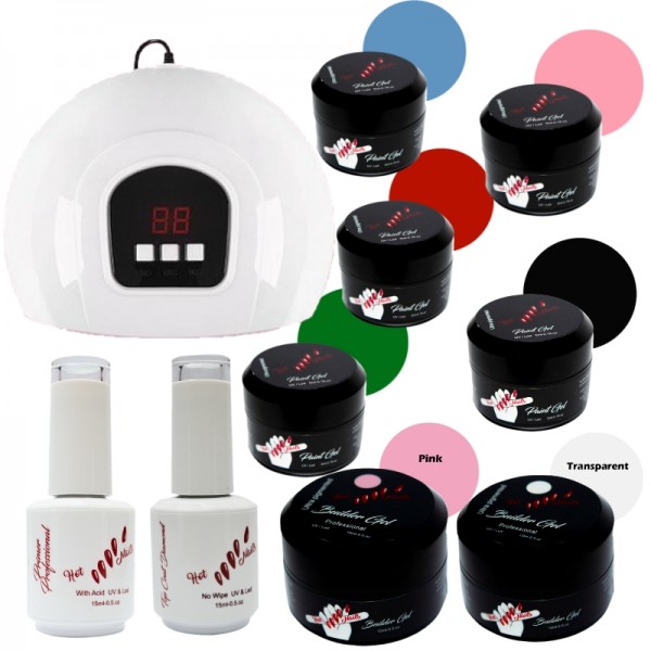 Kit unghii gel HotNails HN1037 Kit unghii gel HotNails HN1037